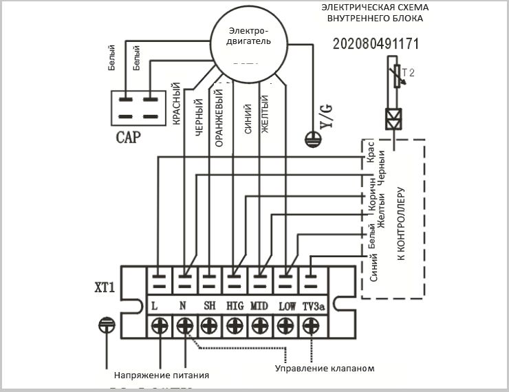 электрическая схема DF-900DBC