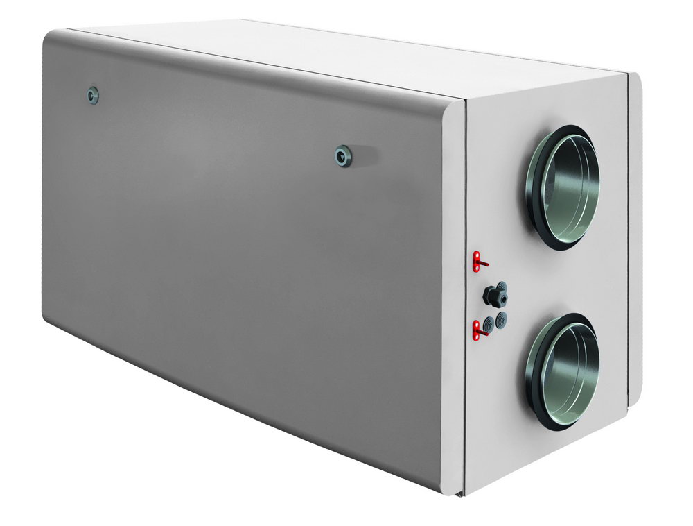 UniMAX-R SW EC с водяным нагревателем, с горизонтальным выбросом воздуха